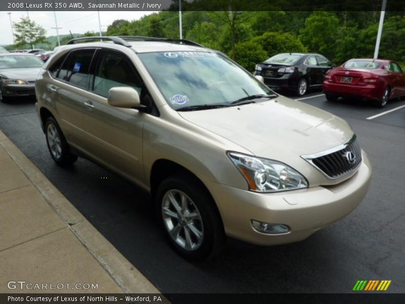 Savannah Metallic / Ivory 2008 Lexus RX 350 AWD