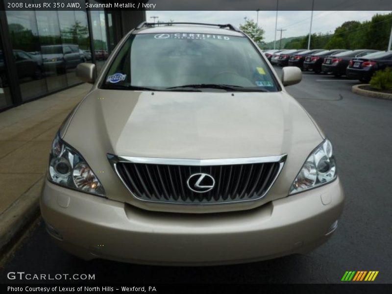 Savannah Metallic / Ivory 2008 Lexus RX 350 AWD