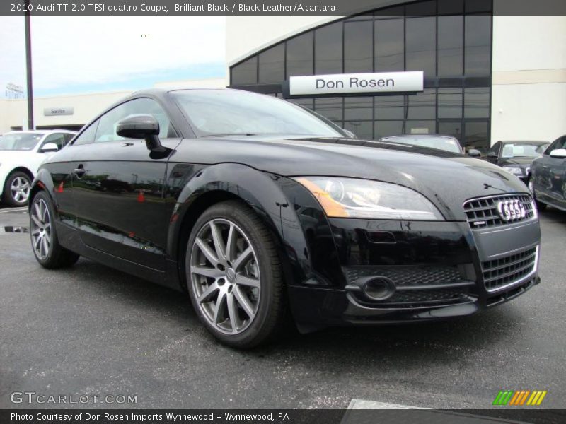 Brilliant Black / Black Leather/Alcantara 2010 Audi TT 2.0 TFSI quattro Coupe