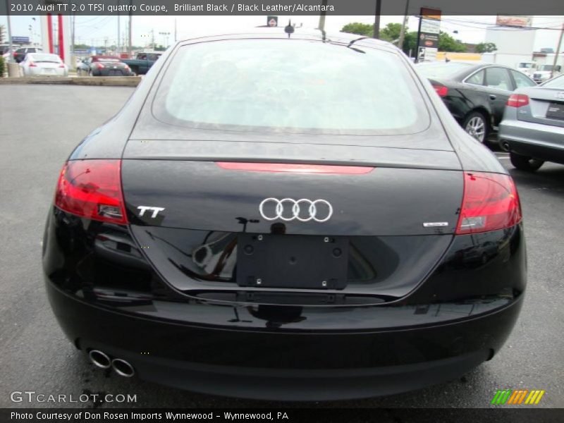 Brilliant Black / Black Leather/Alcantara 2010 Audi TT 2.0 TFSI quattro Coupe