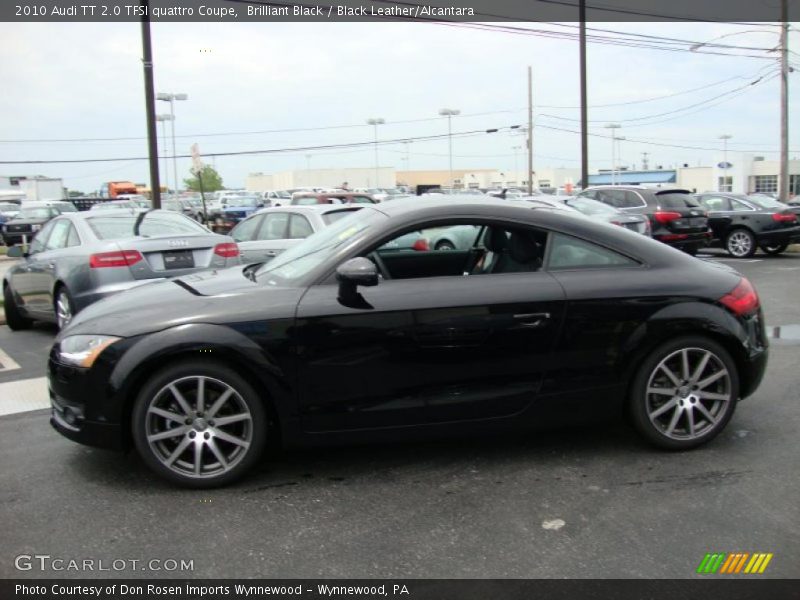Brilliant Black / Black Leather/Alcantara 2010 Audi TT 2.0 TFSI quattro Coupe
