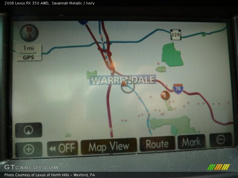 Savannah Metallic / Ivory 2008 Lexus RX 350 AWD