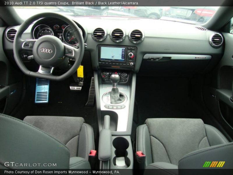 Brilliant Black / Black Leather/Alcantara 2010 Audi TT 2.0 TFSI quattro Coupe
