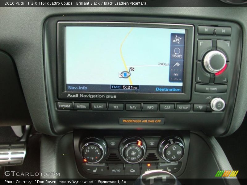 Brilliant Black / Black Leather/Alcantara 2010 Audi TT 2.0 TFSI quattro Coupe