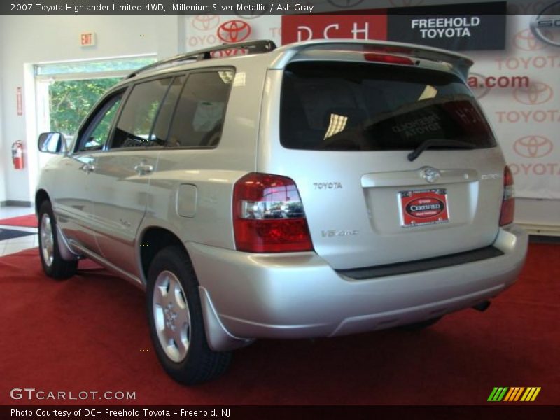 Millenium Silver Metallic / Ash Gray 2007 Toyota Highlander Limited 4WD