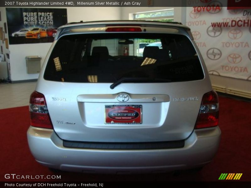 Millenium Silver Metallic / Ash Gray 2007 Toyota Highlander Limited 4WD