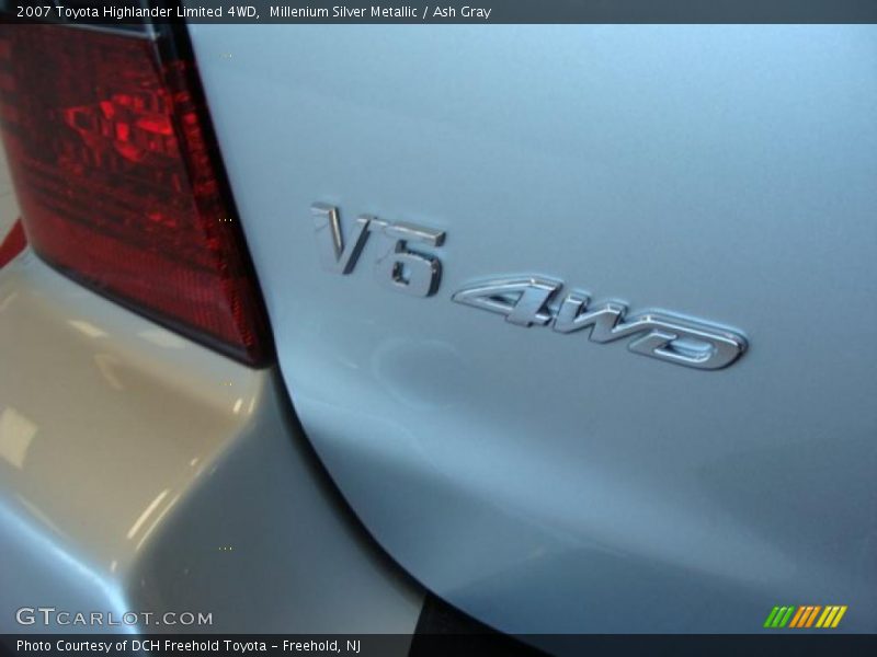 Millenium Silver Metallic / Ash Gray 2007 Toyota Highlander Limited 4WD