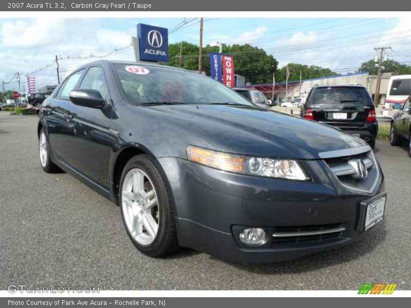 Carbon Gray Pearl / Taupe 2007 Acura TL 3.2