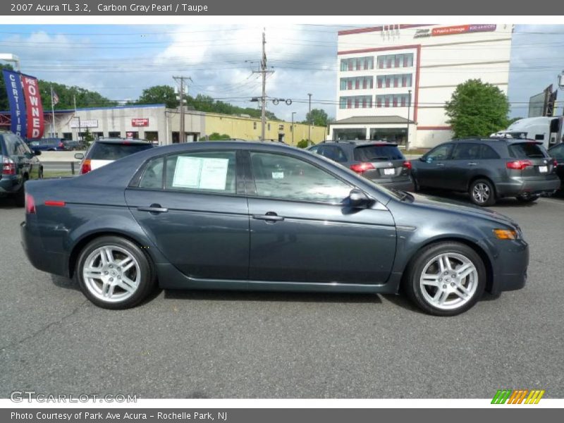 Carbon Gray Pearl / Taupe 2007 Acura TL 3.2