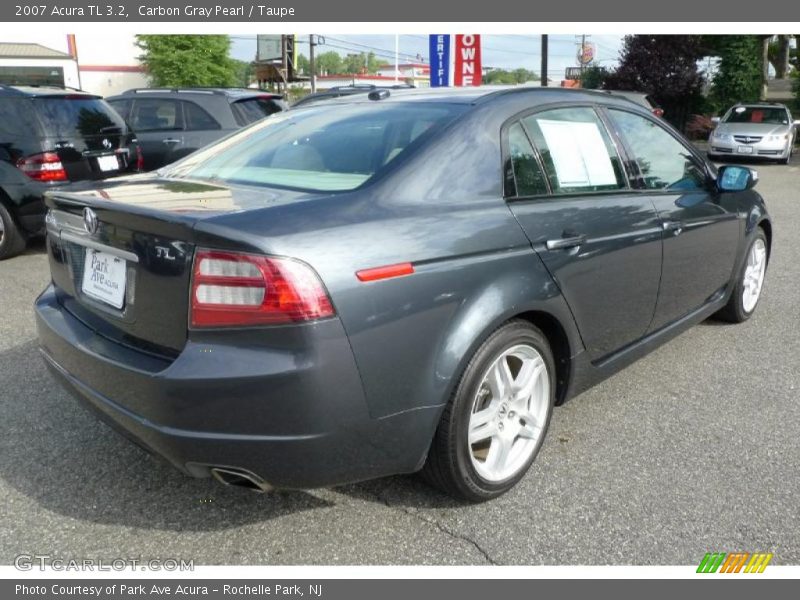 Carbon Gray Pearl / Taupe 2007 Acura TL 3.2