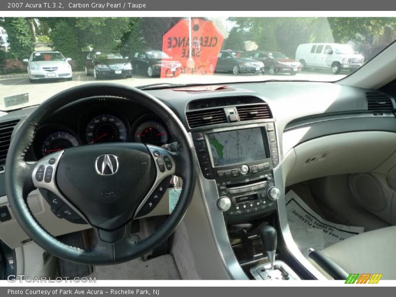 Carbon Gray Pearl / Taupe 2007 Acura TL 3.2
