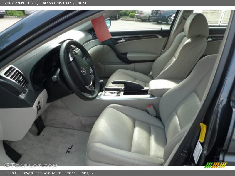 Carbon Gray Pearl / Taupe 2007 Acura TL 3.2