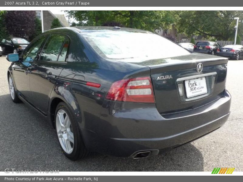 Carbon Gray Pearl / Taupe 2007 Acura TL 3.2