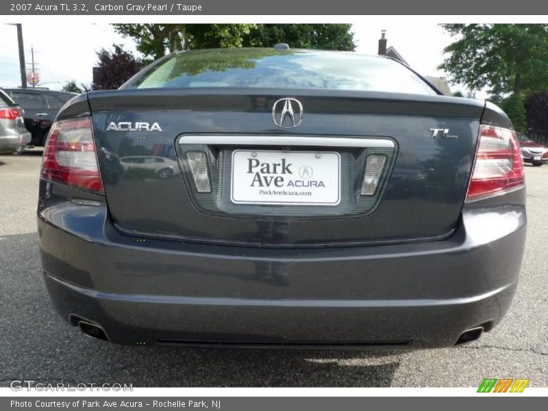 Carbon Gray Pearl / Taupe 2007 Acura TL 3.2