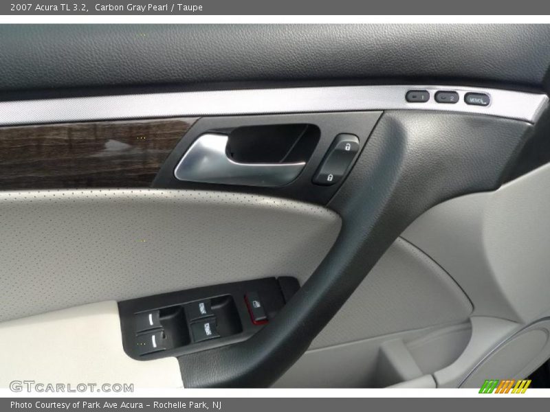Carbon Gray Pearl / Taupe 2007 Acura TL 3.2