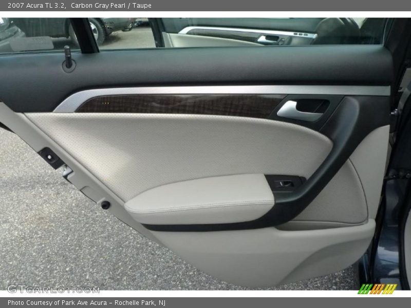 Carbon Gray Pearl / Taupe 2007 Acura TL 3.2
