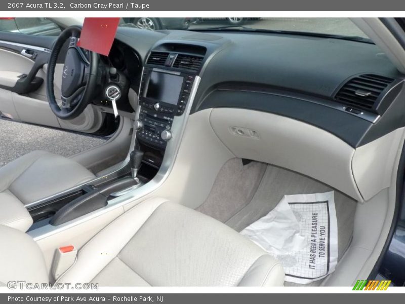 Carbon Gray Pearl / Taupe 2007 Acura TL 3.2
