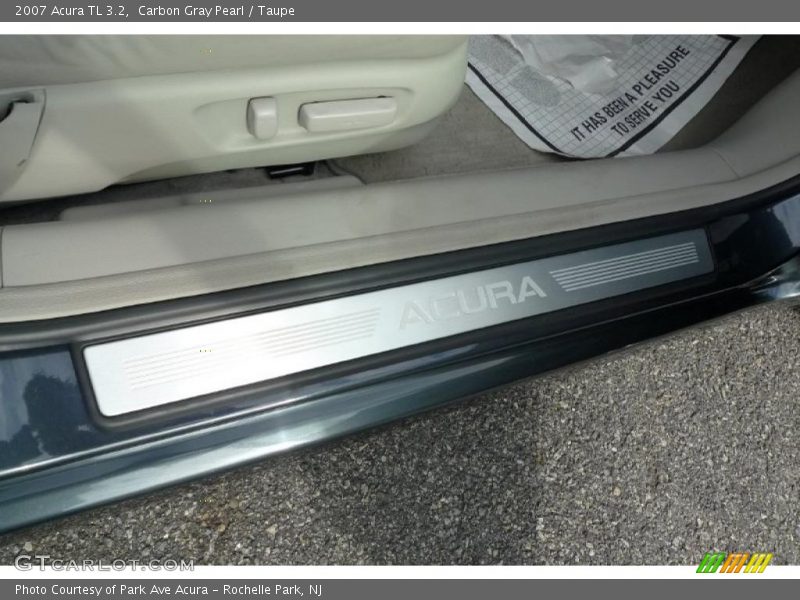 Carbon Gray Pearl / Taupe 2007 Acura TL 3.2