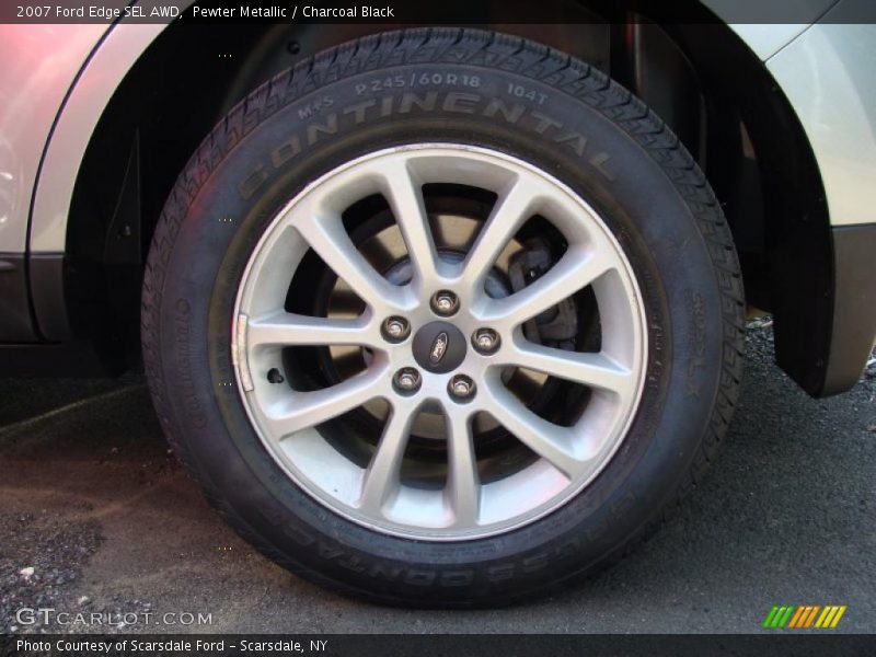Pewter Metallic / Charcoal Black 2007 Ford Edge SEL AWD