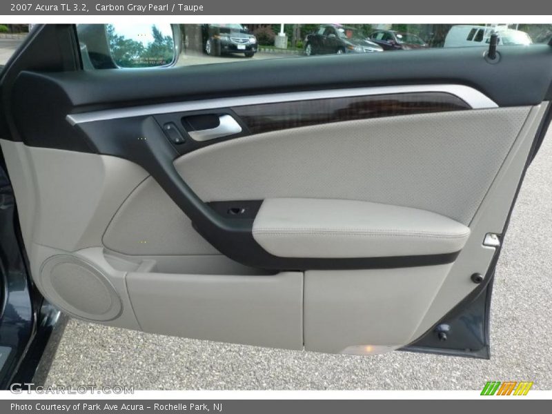 Carbon Gray Pearl / Taupe 2007 Acura TL 3.2