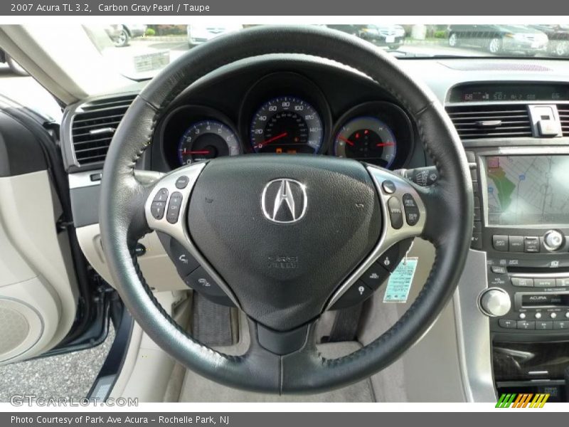Carbon Gray Pearl / Taupe 2007 Acura TL 3.2