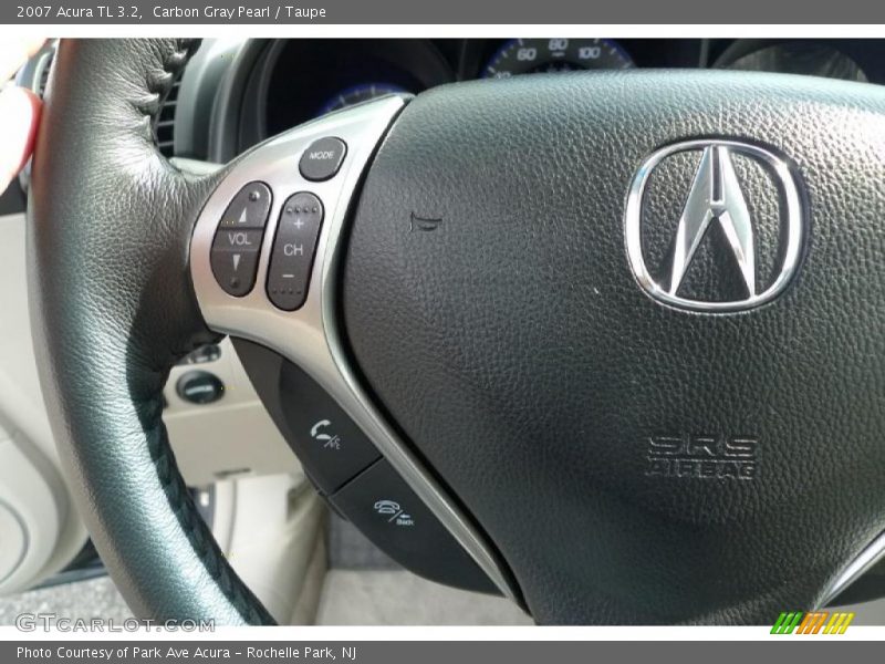 Carbon Gray Pearl / Taupe 2007 Acura TL 3.2