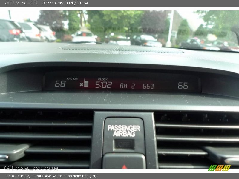 Carbon Gray Pearl / Taupe 2007 Acura TL 3.2