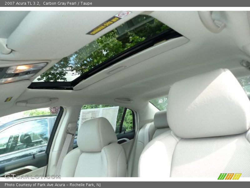 Carbon Gray Pearl / Taupe 2007 Acura TL 3.2