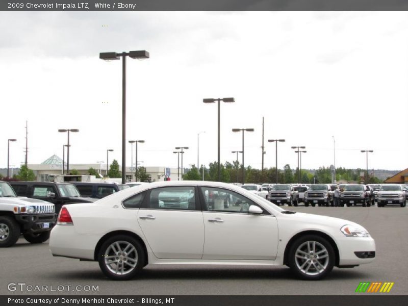 White / Ebony 2009 Chevrolet Impala LTZ