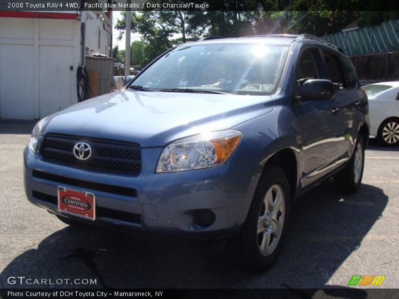 Pacific Blue Metallic / Dark Charcoal/Taupe 2008 Toyota RAV4 4WD