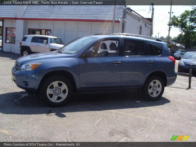 Pacific Blue Metallic / Dark Charcoal/Taupe 2008 Toyota RAV4 4WD