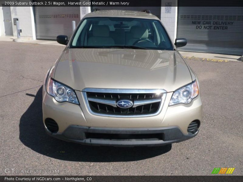 Harvest Gold Metallic / Warm Ivory 2009 Subaru Outback 2.5i Wagon