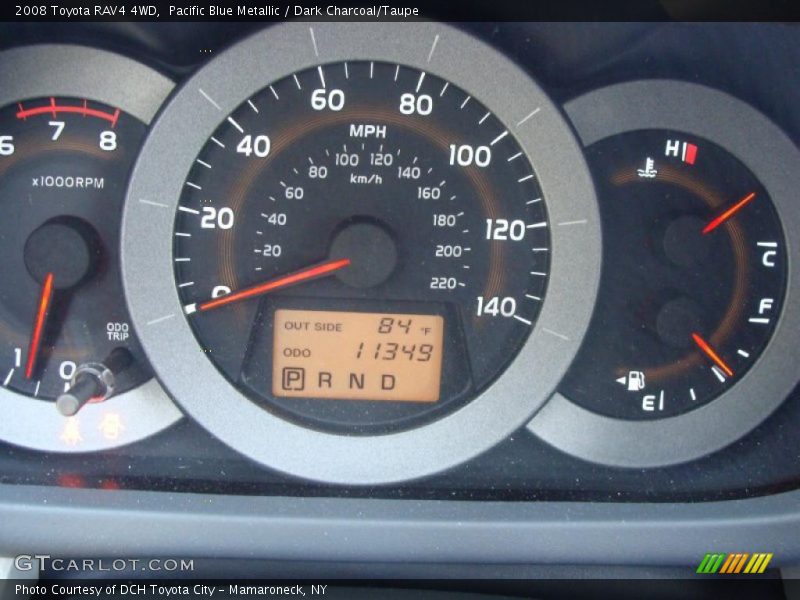 Pacific Blue Metallic / Dark Charcoal/Taupe 2008 Toyota RAV4 4WD