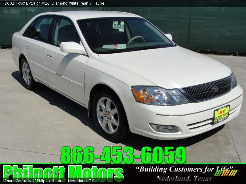 Diamond White Pearl / Taupe 2002 Toyota Avalon XLS