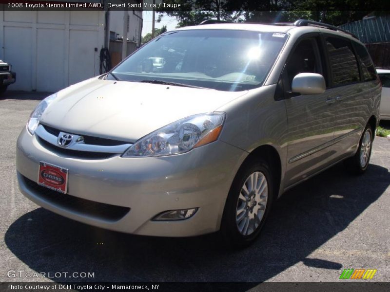 Desert Sand Mica / Taupe 2008 Toyota Sienna Limited AWD