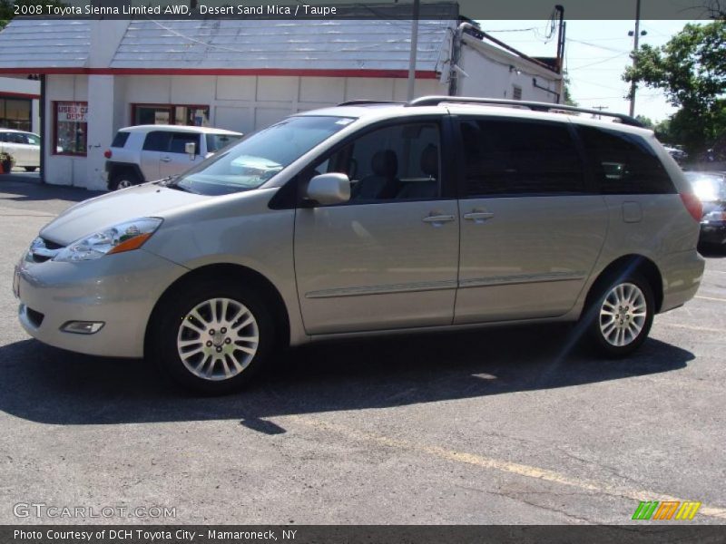 Desert Sand Mica / Taupe 2008 Toyota Sienna Limited AWD
