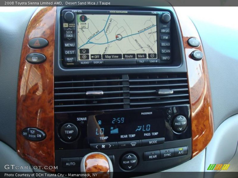 Desert Sand Mica / Taupe 2008 Toyota Sienna Limited AWD