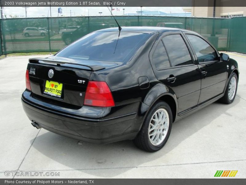 Black / Grey 2003 Volkswagen Jetta Wolfsburg Edition 1.8T Sedan