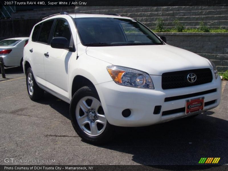 Super White / Ash Gray 2007 Toyota RAV4 4WD