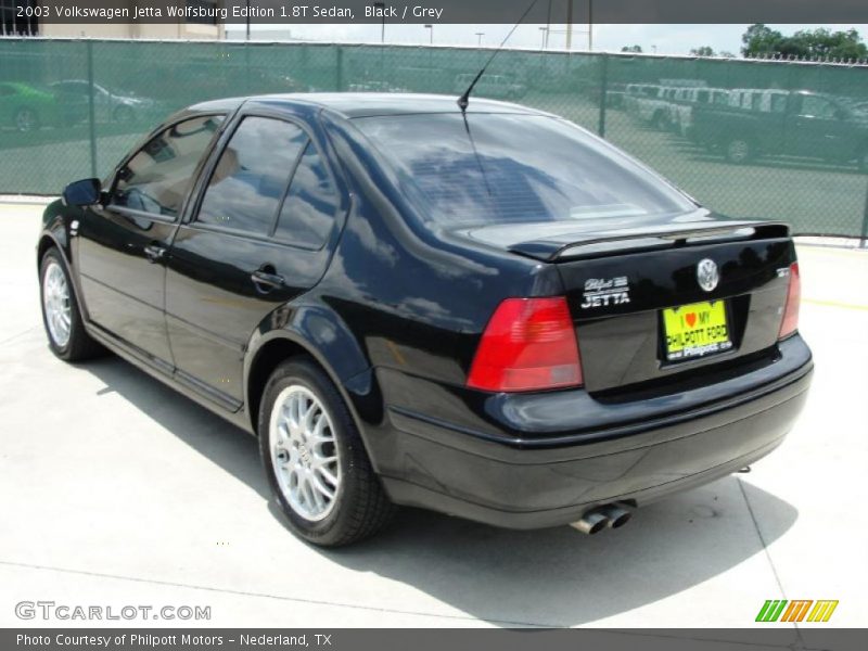 Black / Grey 2003 Volkswagen Jetta Wolfsburg Edition 1.8T Sedan