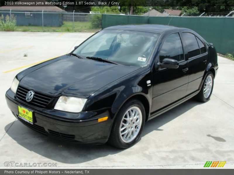 Black / Grey 2003 Volkswagen Jetta Wolfsburg Edition 1.8T Sedan