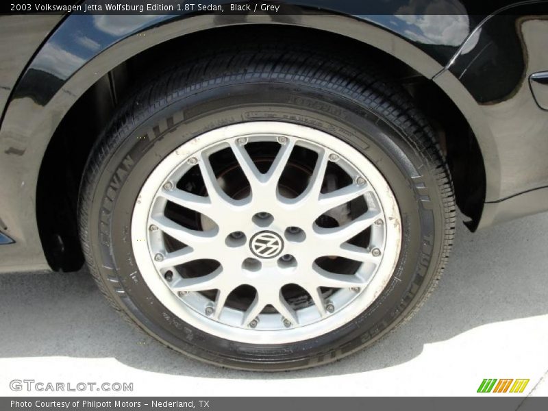 Black / Grey 2003 Volkswagen Jetta Wolfsburg Edition 1.8T Sedan