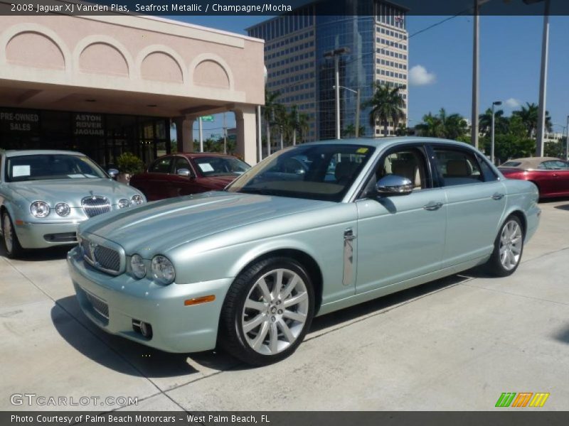 Seafrost Metallic / Champagne/Mocha 2008 Jaguar XJ Vanden Plas