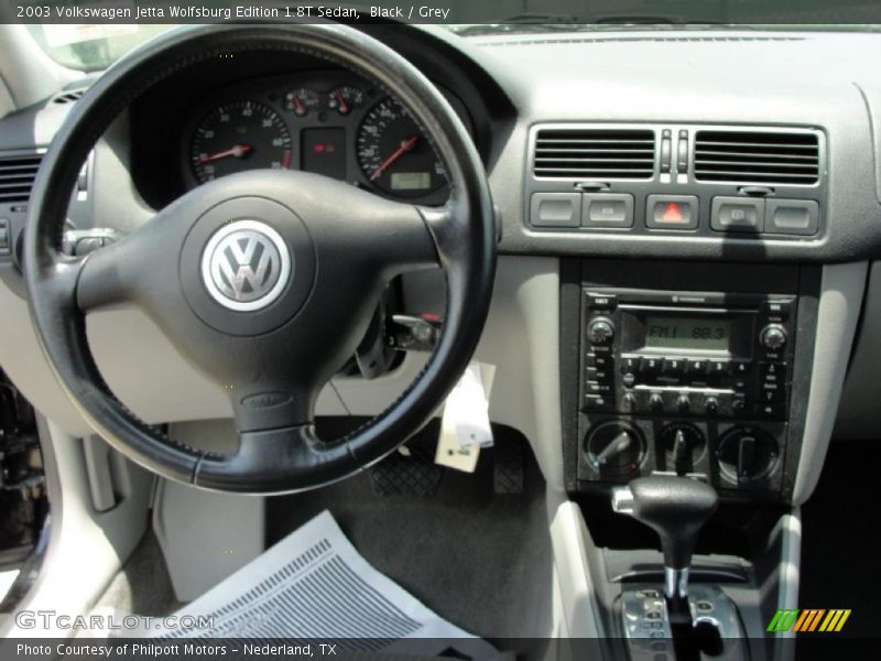 Black / Grey 2003 Volkswagen Jetta Wolfsburg Edition 1.8T Sedan
