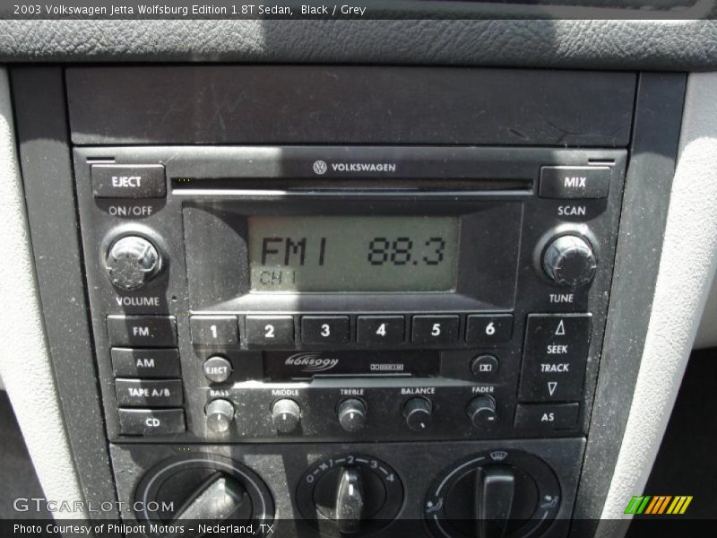 Black / Grey 2003 Volkswagen Jetta Wolfsburg Edition 1.8T Sedan