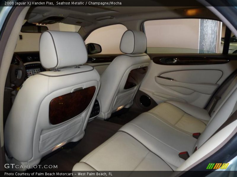 Seafrost Metallic / Champagne/Mocha 2008 Jaguar XJ Vanden Plas