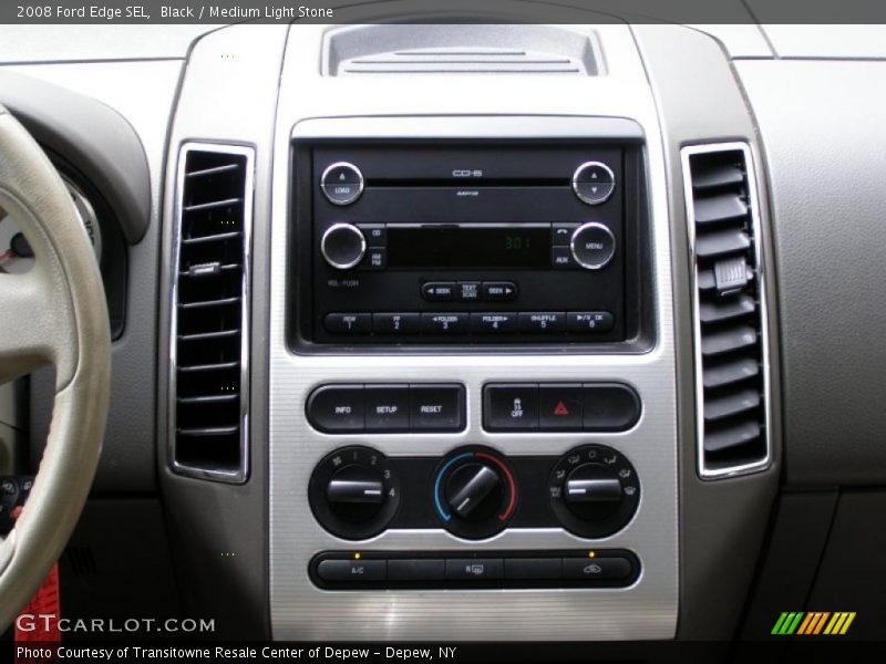 Black / Medium Light Stone 2008 Ford Edge SEL