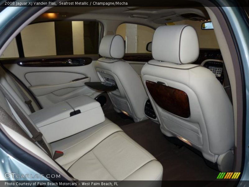 Seafrost Metallic / Champagne/Mocha 2008 Jaguar XJ Vanden Plas