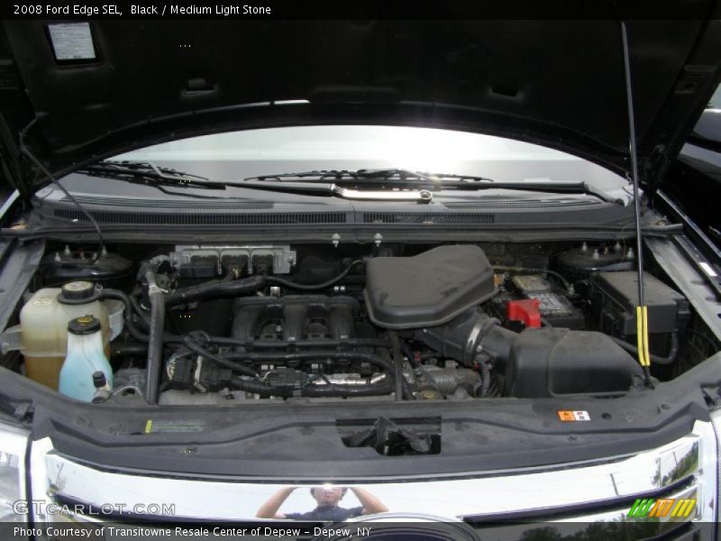 Black / Medium Light Stone 2008 Ford Edge SEL
