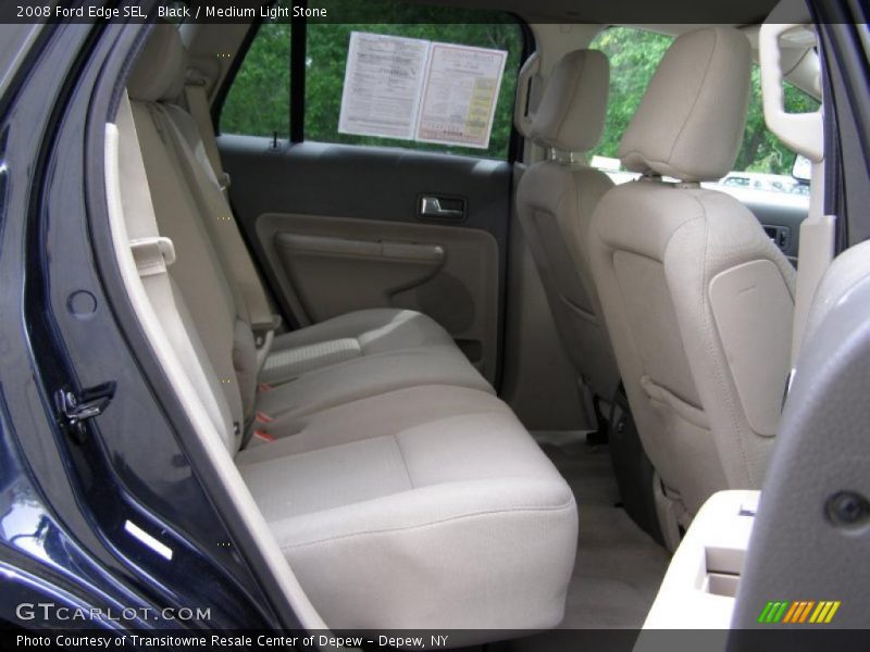 Black / Medium Light Stone 2008 Ford Edge SEL